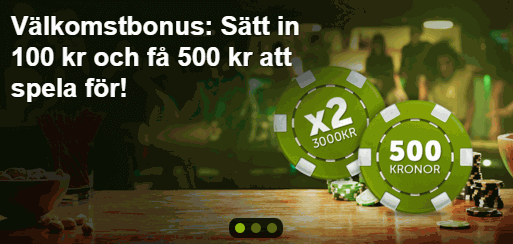 Välkomstbonus Come On COme On Bonus 1