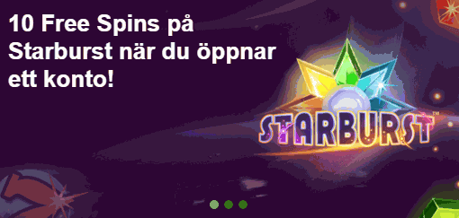 10 Gratisspins på Starburst Come On Starburst