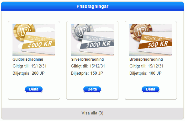 Jackpotjoy prisdragningar joyshoppen Prisdragningar joyshoppen