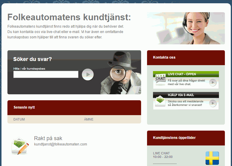 kundsupport folkekundjaenst