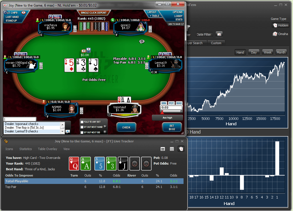 Poker Office User Interface Poker Office Gränssnitt