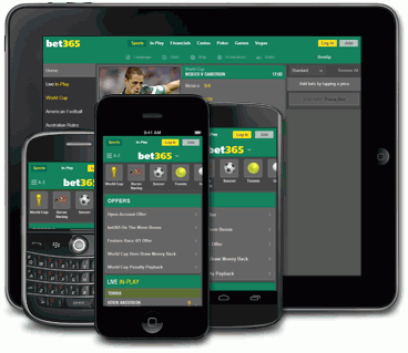 Bet365 mobila appar Bet365 Mobilenheter