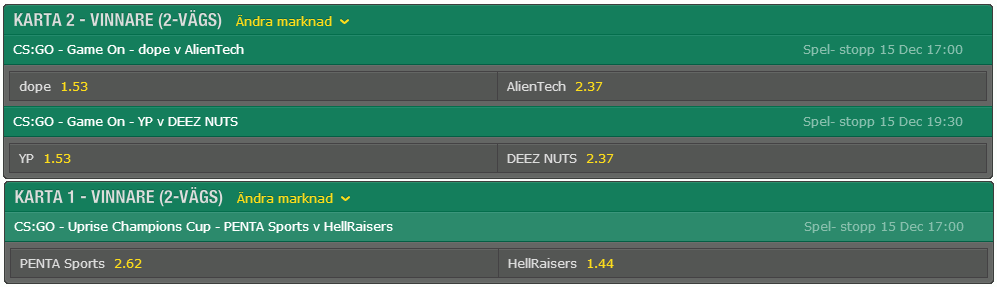Bet365 kartbetting Kart_betting
