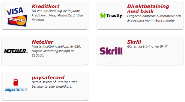 betalning Redbet betalning