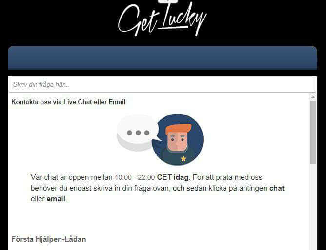 Get Lucky Kundservice Kundservice Get Lucky