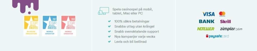 CASUMO MOBIL CASUMO BETALINGSMETODER