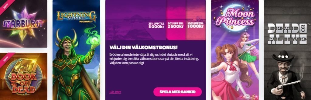 Kundtjänst och support spelutbud på frank & fred
